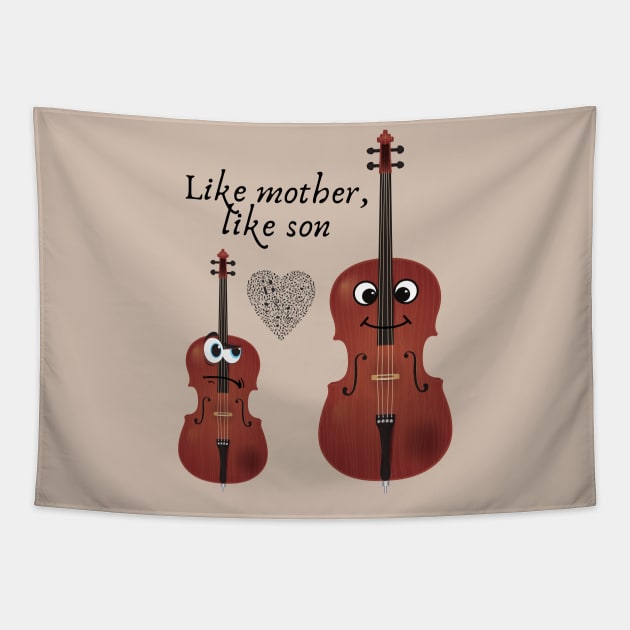 Like mother, like son Tapestry by edithflymusic