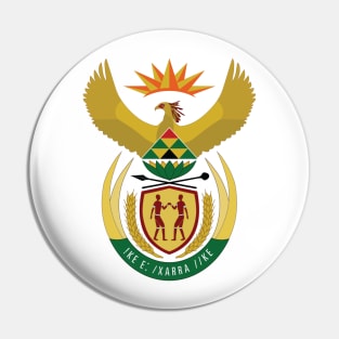 Heraldic coat of arms of South Africa Pin