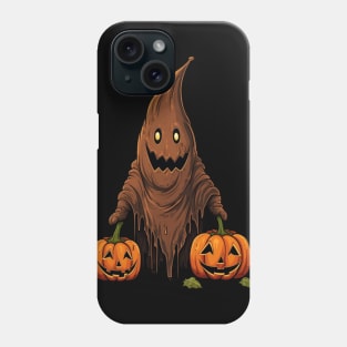 Ghost and Pumpkins: A Halloween Illustration Phone Case