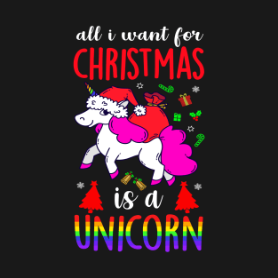 Christmas is a Unicorn T-Shirt T-Shirt