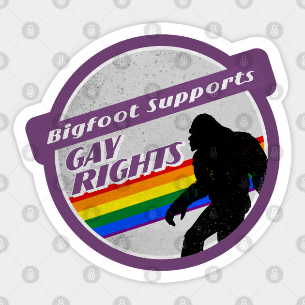 Gay Pride Bigfoot - Gay Pride - Sticker