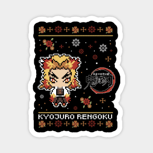 Chibi Rengoku Flame Hashira - Demon Slayer Magnet