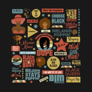 Unapologetically Dope Black Girl Magic Quotes T-Shirt