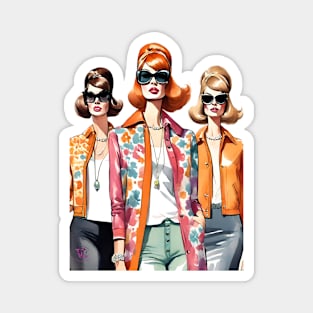 Vintage fashionistas Magnet