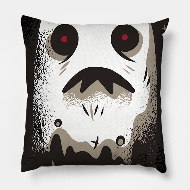 Dark spirit with red eyes Pillow by rueckemashirt