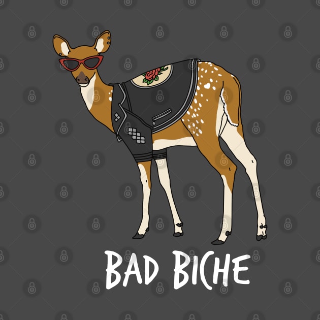 Bad Biche - White Text by aglomeradesign