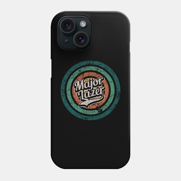 Major Lazer // Retro Circle Crack Vintage Phone Case by People Mask