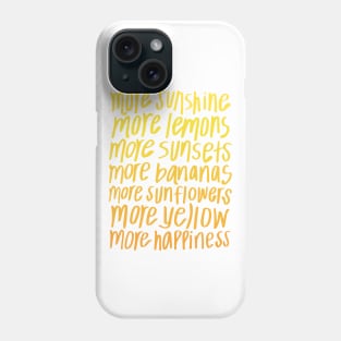 More Yellow Phone Case