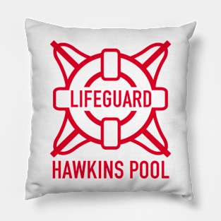 Public pool lifeguard Pillow