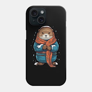 Otter in Winter Phone Case