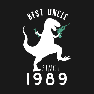 Best Uncle 1989 T-Shirt UncleSaurus Since 1989 Dad Gift T-Shirt