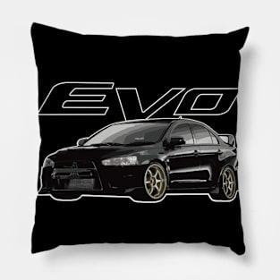 EVO X 10 Phantom Black JDM Advan STANCED Pillow