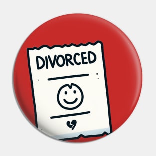 Divorced Note Pin