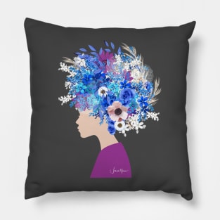 Fashion Floral headdress (neutral) Pillow