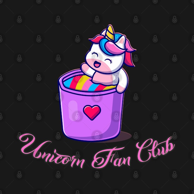 Unicorn Fan Club by capo_tees