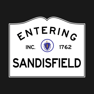 Sandisfield Massachusetts Vintage Road Sign T-Shirt