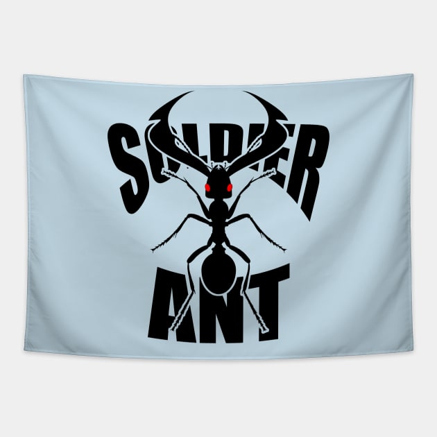 Ant Soldier Tapestry by tatzkirosales-shirt-store