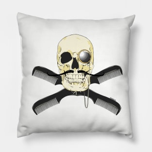 Skull and Cross Combs Pillow