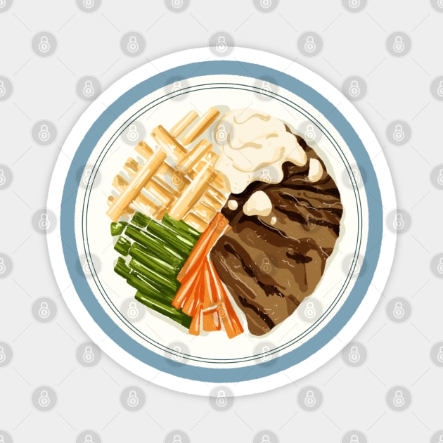 Tenderloin Steak Magnet by Nadia Nurhanifa