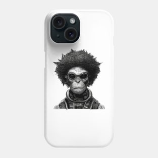 Afro Space Monkey Phone Case