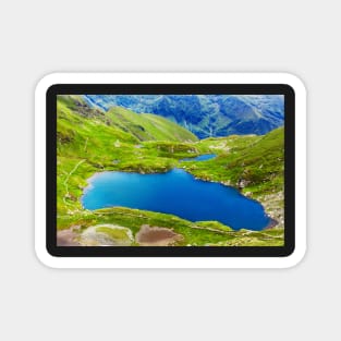 Lake and mountain (Capra Lake in Romania) Magnet