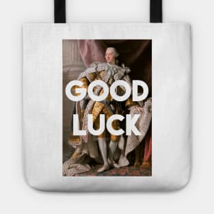 Good luck King George III inspired by Hamilton Tote