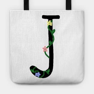 "J" initial Tote