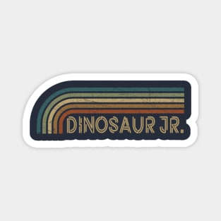 Dinosaur Jr. Retro Stripes Magnet