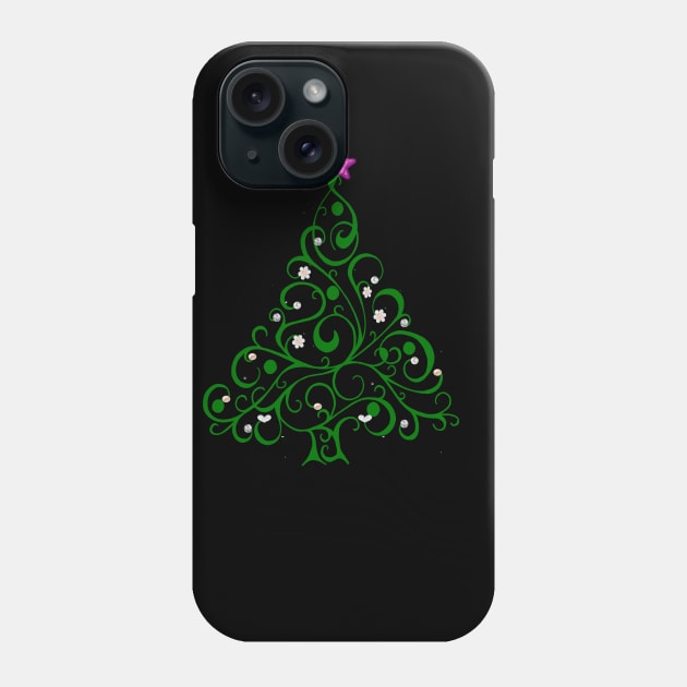 xmas tree Phone Case by sarahnash