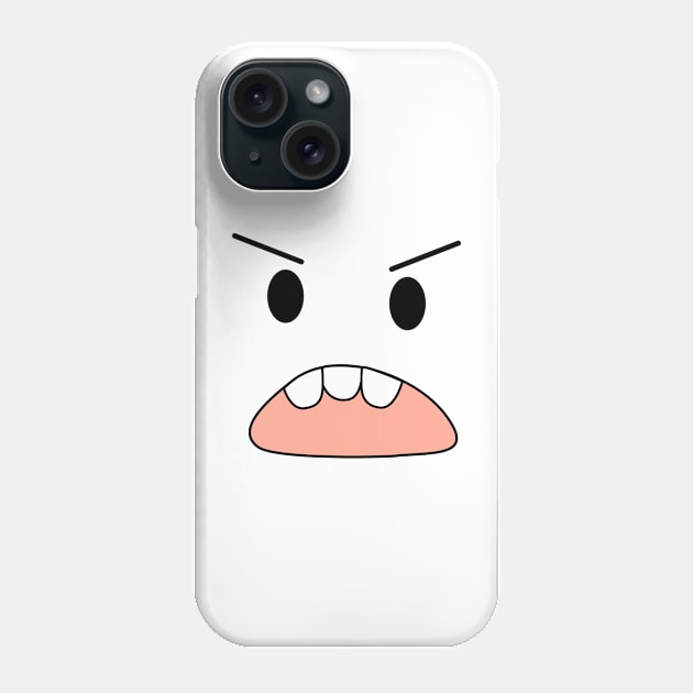 cute angry face Phone Case by Flow Na