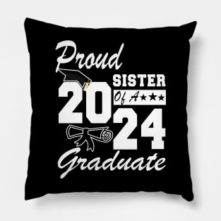 Proud sister of a 2024 Graduate Class of 2024 Senior Pillow