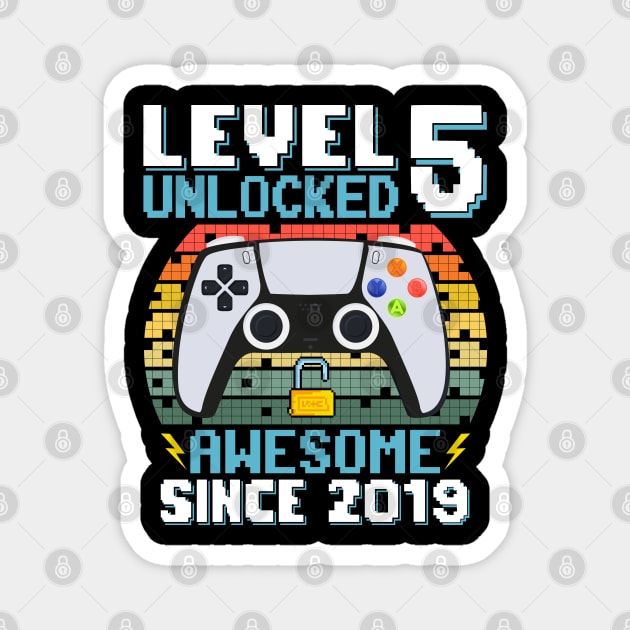 Level 5 Unlocked Awesome Since 2019 Magnet by Asg Design