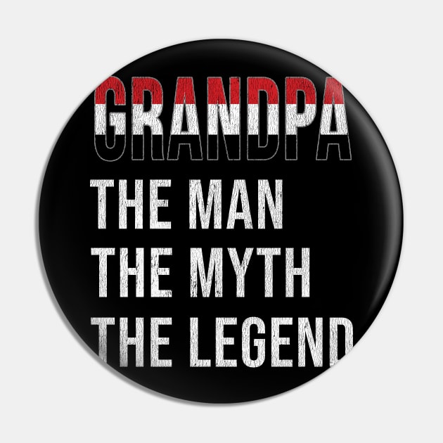 Grand Father Yemeni Grandpa The Man The Myth The Legend - Gift for Yemeni Dad With Roots From  Yemen Pin by Country Flags