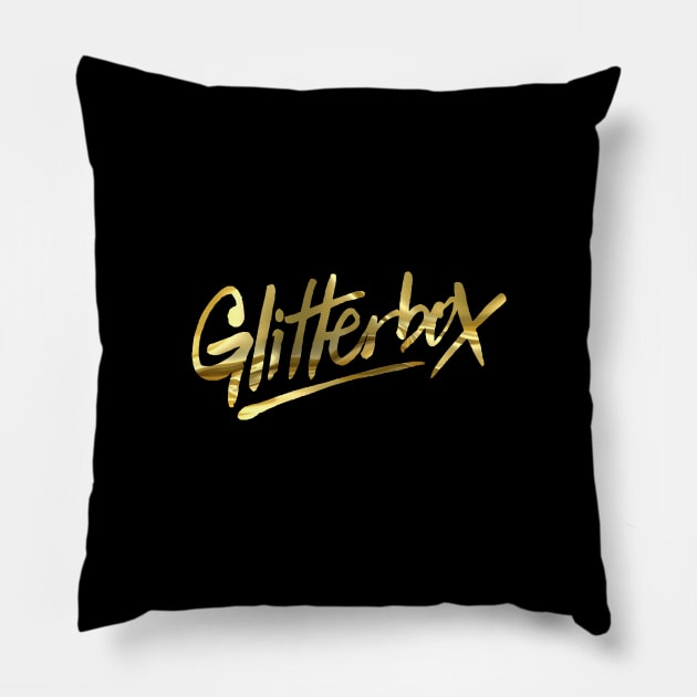 Glitterbox - gold collector edition Pillow by BACK TO THE 90´S