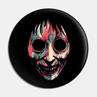 Horror scary face Pin