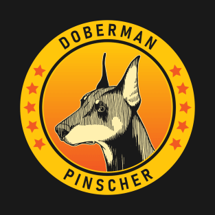 Doberman Pinscher Dog Portrait T-Shirt