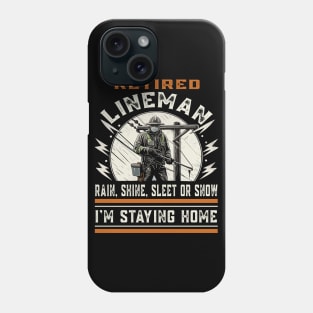 Retired Lineman Phone Case