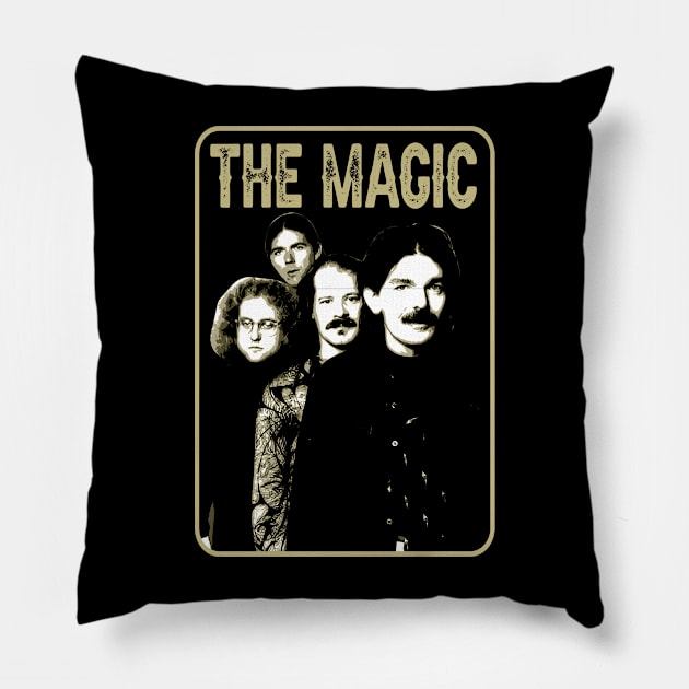 Psycho Rock Masterpiece Magics Band Iconic Fashion Pillow by Iron Astronaut