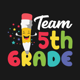 Colorful Team 5th Grade Fifth Grade Squad T-Shirt