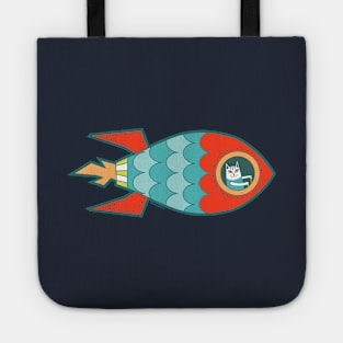 Spaceship Cat Tote