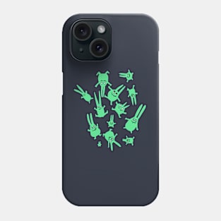 bunnies in weightlessness Phone Case