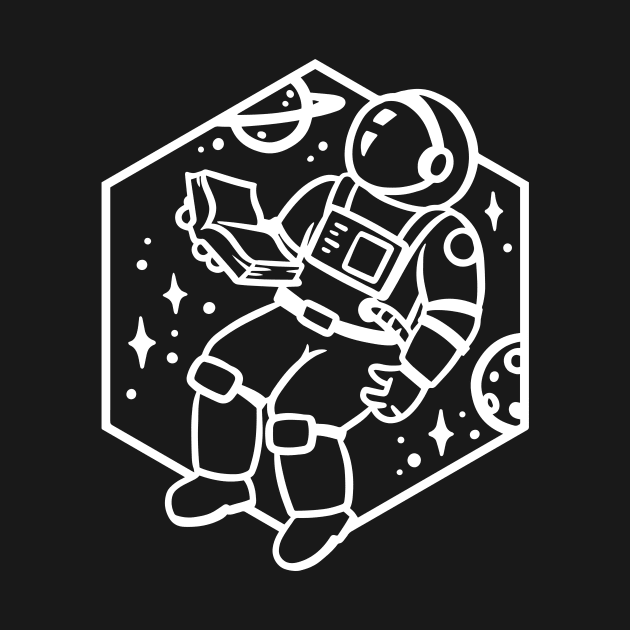 Astronaut Reading by polliadesign