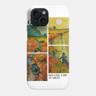 Van Gogh - Red Vine Yard in Arles Phone Case