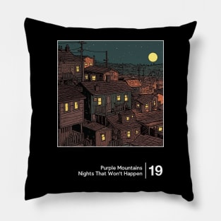 Nights That Won't Happen - Minimal Style Illustration Artwork Pillow