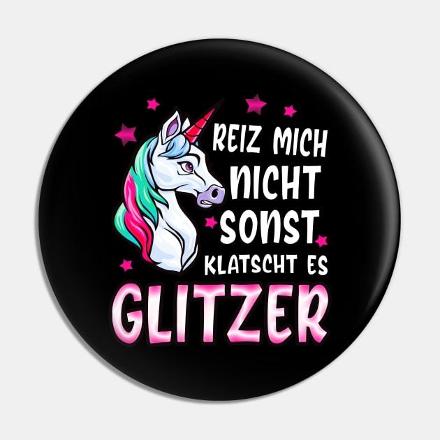 Reiz mich nicht Einhorn lustiges Frauen Geschenke Pin by Foxxy Merch