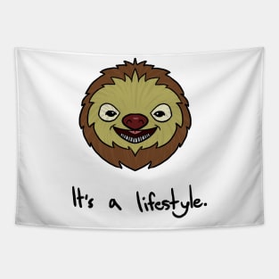 Cute Sloth It's A Lifestyle Funny Sloth Lovers Tapestry