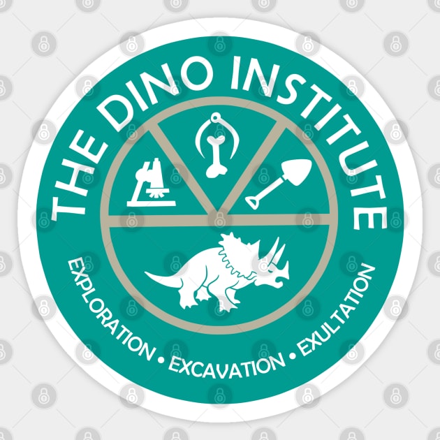 The Dino Institute Animal Sticker TeePublic