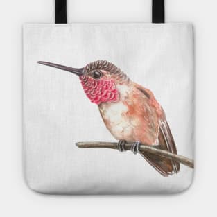 Hummingbird watercolor Tote