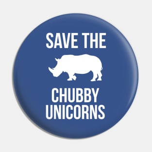 Save The Chubby Unicorns (Rhinoceros) Pin