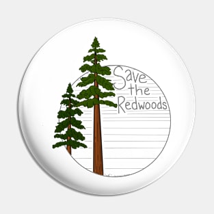 Save the Redwoods Pin